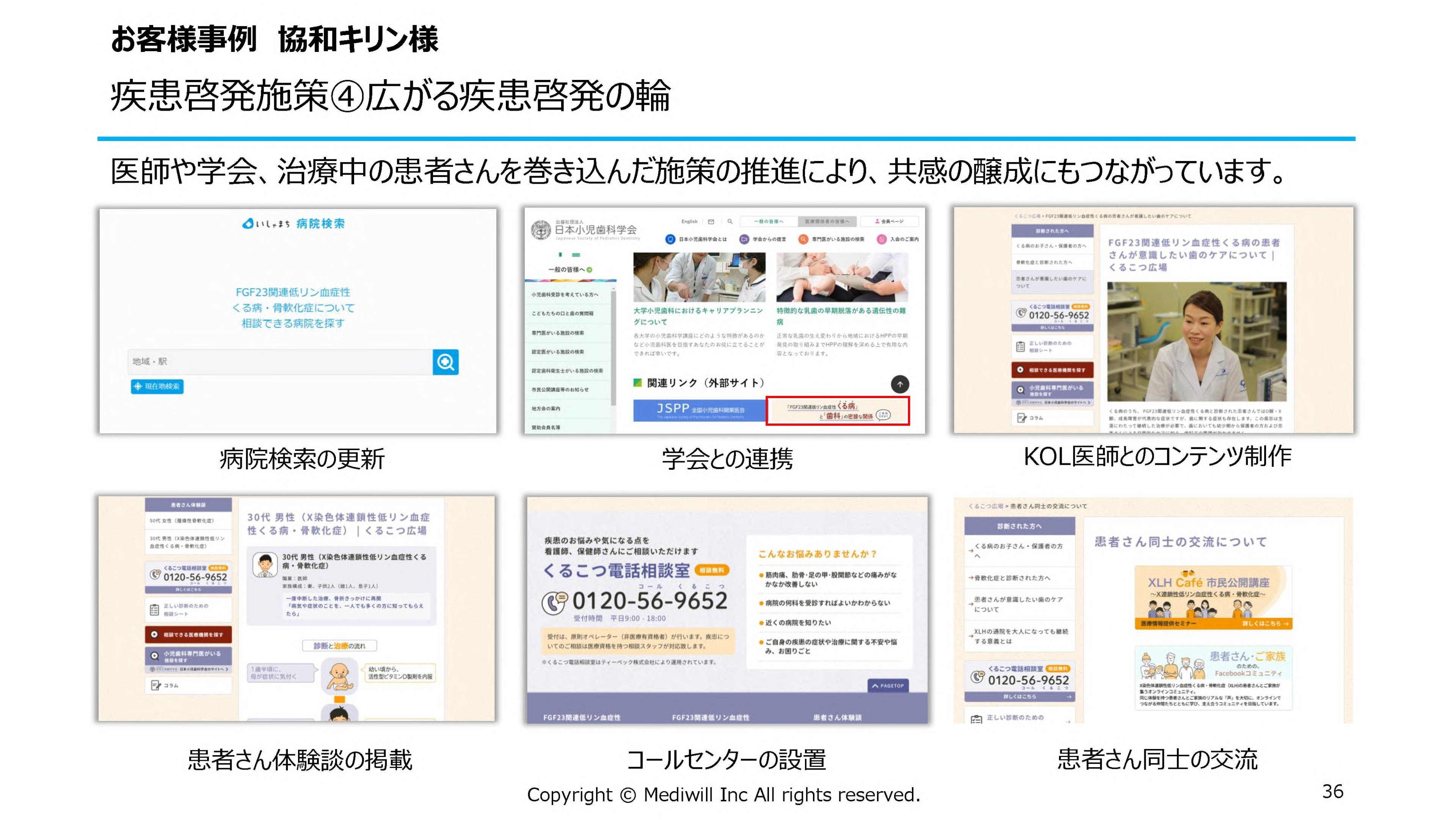 お客様事例 協和キリン様 疾患啓発施策④広がる疾患啓発の輪