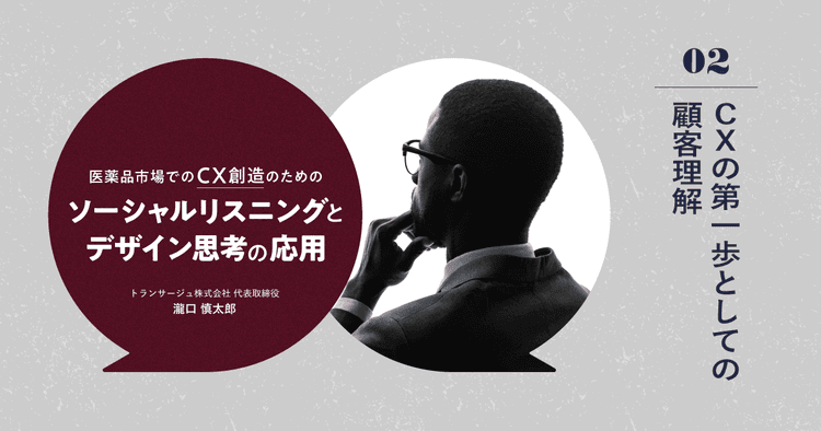 医薬品市場でのCX創造のためのソーシャルリスニングとデザイン思考の応用|#2 CXの第一歩としての顧客理解