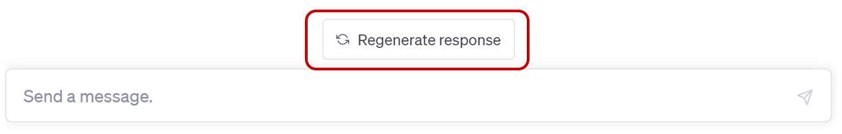 Regenerate response