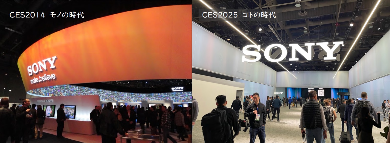 モノの時代とコトの時代のSONYブース